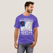 Ik beloof de Christelijke vlag Jezus T-shirt (Voorkant volledig)