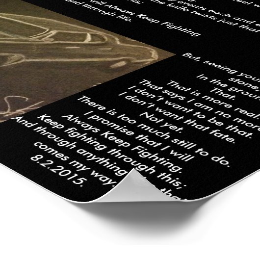 ik beloof gedicht poster (Hoek)