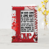 Ik beloof je voor altijd en een dag van je te houd kaart (Gele Bloem)