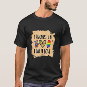Ik beloof onderwijs liefde autisme lgbt Afrikaanse T-shirt