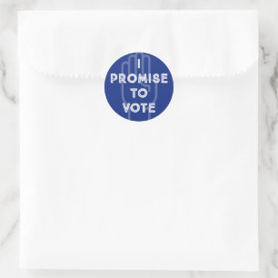 IK BELOOF TE STEMMEN RONDE STICKER