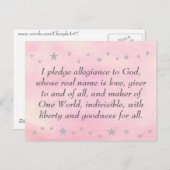 Ik beloof trouw aan God, briefkaart (Voorkant / Achterkant)