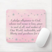 Ik beloof trouw aan God, mousepad Muismat (Met muis)