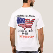 Ik beloof trouw te zullen stemmen. t-shirt (Achterkant)