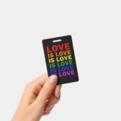 Ik beloof u dat ik LGBT-Q Pride Proud Ally Badge (Handheld)