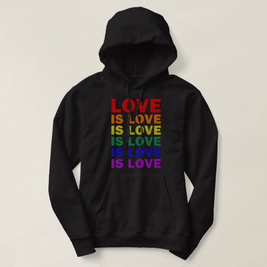 Ik beloof u dat ik LGBT-Q Pride Proud Ally Hoodie (Design voorkant)