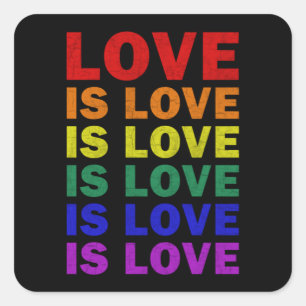 Ik beloof u dat ik LGBT-Q Pride Proud Ally Vierkante Sticker
