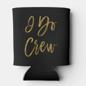 Ik bemanning Faux Gold Foil Bachelorte Party Blikjeskoeler (Achterkant)