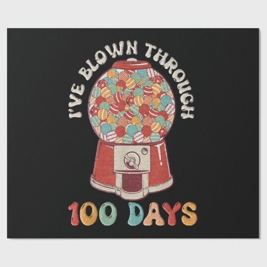 Ik ben 100 dagen doorgekomen cadeaupapier (Vlak)