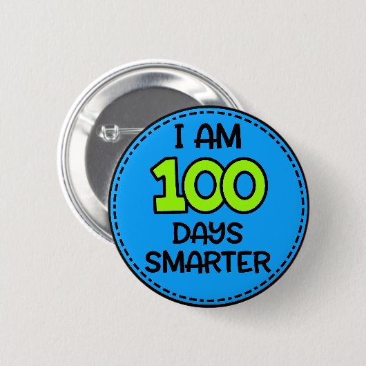Ik ben 100 dagen slimmer Button (Voorkant /achterkant)
