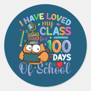 Ik ben 100 dagen van mijn klas gehouden ronde sticker