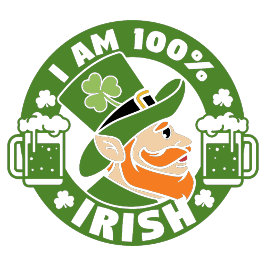 Ik ben 100% Iers Kussen