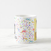 Ik ben 10 Add Name and Photo Confetti Birthday Cof Koffiemok (Center)