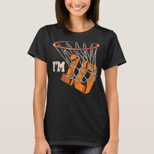 Ik ben 10 Basketball Theme Birthday Party Celebrat T-shirt