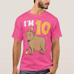 Ik ben 10 Bday Capybara 10th Birthday Capybara T-shirt