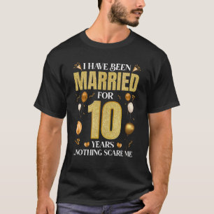 Ik Ben 10 Jaar Getrouwd 10de Trouwdag Jubileum T-shirt
