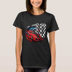 Ik ben 10 jaar oud raceauto peuterploeg 10e BIR T-shirt