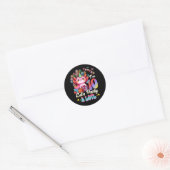 Ik ben 10 Let's Party A Lotl 10th Birthday Cute Ax Ronde Sticker (Envelop)