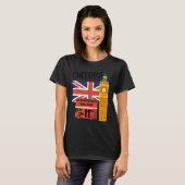Ik ben 11 11e verjaardag British London Theme Unit T-shirt (Voorkant volledig)