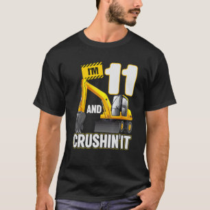 Ik ben 11 en ik citeer 11e bouwgraafmachine t-shirt