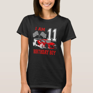 Ik ben 11-jarig 11e-dag Jongen Race 11-jarige 11e- T-shirt