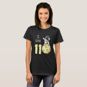 Ik ben 11 ruimteastronaut Kind Moon Walker 11th Bi T-shirt (Voorkant volledig)