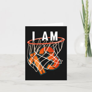 Ik ben 13 basketbal thema 13e verjaardag partij Ce Kaart