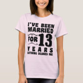Ik Ben 13 Jaar Getrouwd Trouwfeest Grappig T-shirt (Voorkant)