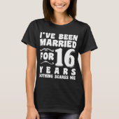 Ik Ben 16 Jaar Getrouwd Trouwfeest Grappig T-shirt (Voorkant)