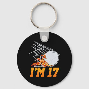 Ik ben 17 Lacrosse Net Sports Player Tiener 17e Ge Sleutelhanger