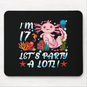 Ik ben 17 Laten we een Lotl Cute Axolotl Anime Gif Muismat