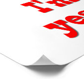 Ik ben 18 met 32 jaar ervaring! poster (Hoek)