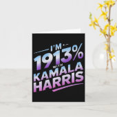 Ik ben 1913% Met Kamala Harris 2024 Kaart (Gele Bloem)