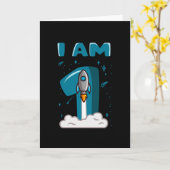 IK BEN 1 JAAR OUD, 1e verjaardag Toddler Space Kaart (Gele Bloem)