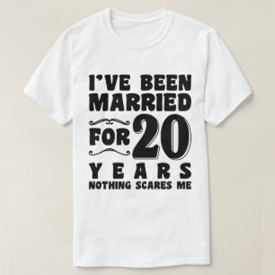 Ik ben 20 jaar getrouwd Huwelijksjubileum T-shirt
