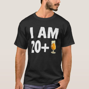 Ik ben 20 Plus 1 Middler Finger Grappig 21ste Bday T-shirt