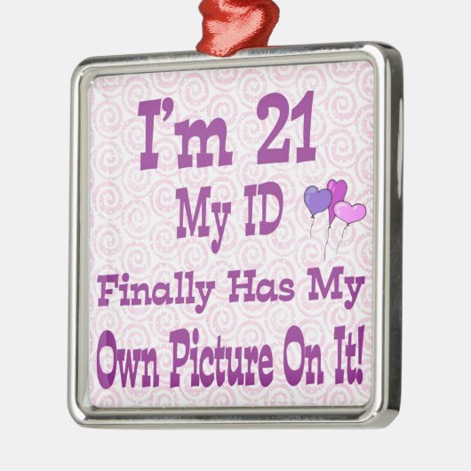 Ik ben 21 ID Ornament (Links)
