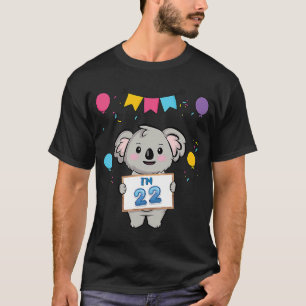 Ik ben 22 Cute Koala Holding 22 jaar oud 22th Birt T-shirt