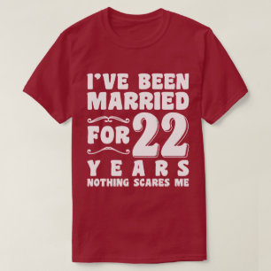 Ik ben 22 jaar getrouwd Jubileumhuwelijk T-shirt