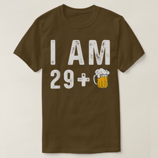 Ik ben 29 + 1 Craft Bier Microbrew Hops Grappig Ge T-shirt (Design voorkant)
