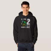 Ik ben 2 Boerderij Barnyard Tractor 2e verjaardag Hoodie (Voorkant volledig)