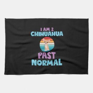 Ik ben 2 Chihuahua voorbij normaal Hondenliefhebbe Theedoek