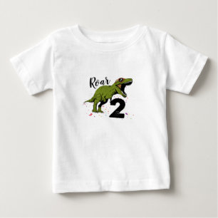 Ik ben 2 Dinosaurus Verjaardag Peuter T-shirt – Le