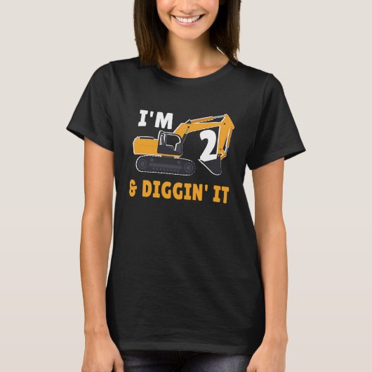 Ik ben 2 en ik citeer het 2de verjaardag. t-shirt (Voorkant)