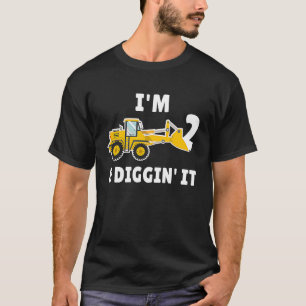 Ik ben 2 en ik citeer het 2de verjaardag. t-shirt