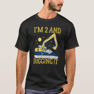 Ik ben 2 en ik citeer het grappige Kinder graafmac T-shirt