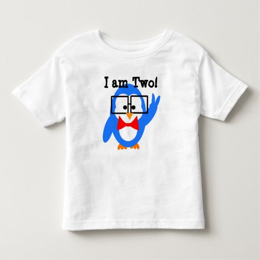 Ik ben 2! Ik ben twee! peuterjarige shirt (Voorkant)