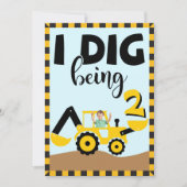 Ik ben 2 jarig in de bouw kaart (Voorkant)