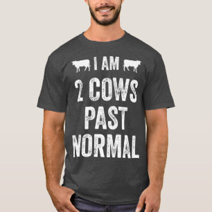 Ik ben 2 Koeien in het verleden het normale land v T-shirt