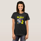 Ik ben 2 Science Future Scientist Happy Birthday P T-shirt (Voorkant volledig)
